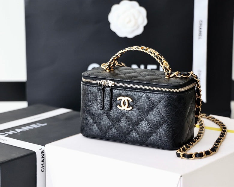 CHL - Small Vanity Case Black For Women 6.7in/17LO AS3171