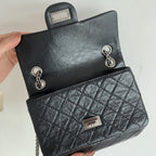 CHL - Mini 2.55 Handbag Black For Women SilLusso Official - Toned Hardware 7.8in/20LO AS0874 Y04634 94305