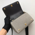 B-Berry - BB  Horseferry Print Cotton Canvas Small Crossbody Bag For Women, Bags 7.1in/18LO