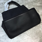 BLN-Ciaga Navy Medium Cabas Tote Bag In Black, For Women,  Bags 14.1in/36LO