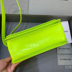 BLN-Ciaga Gossip Small Shoulder Bag Green Neon, For Women,  Bags 9.1in/23LO