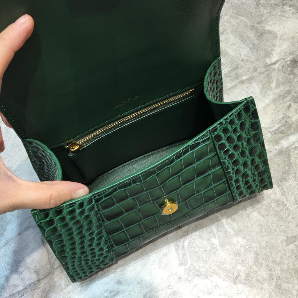 BLN-Ciaga Hourglass Small Handbag In Dark Green, For Women,  Bags 9in/23LO 5935461LRGM3011