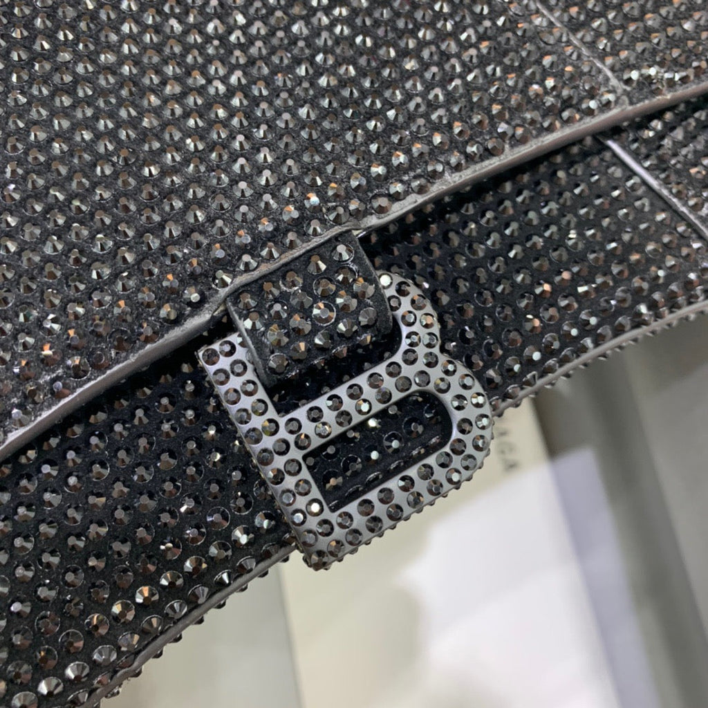 BLN-Ciaga Hourglass XS Handbag In Black, For Women,  Bags 7.4in/19LO 59283328D071071
