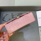 BLN-Ciaga Hourglass Mini Handbag With Chain In Light Pink, For Women,  Bags 4.7in/12LO