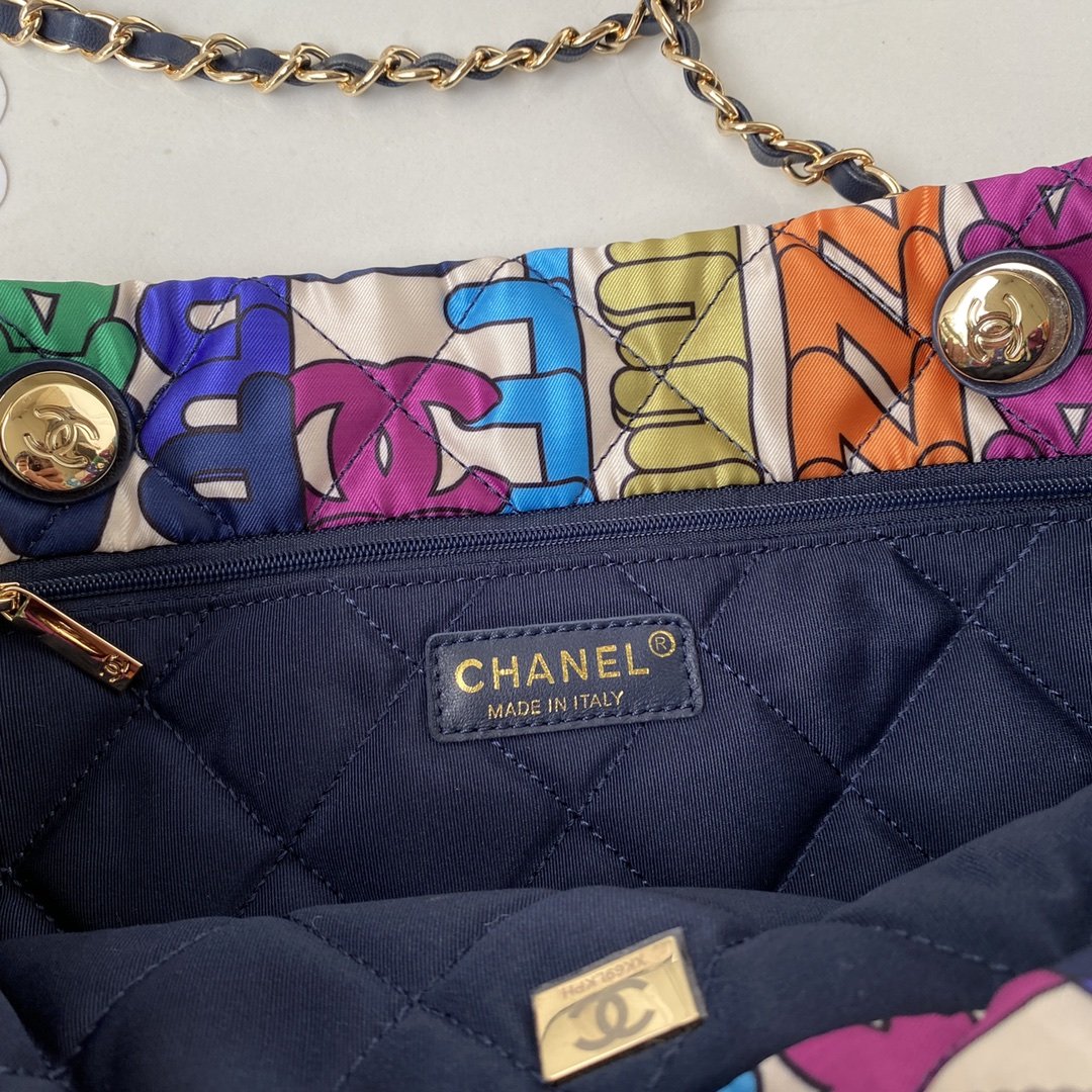 CHL - Large Shopping Bag Printed fabric Metal Multicolor Bag For Women 41LO/16in
