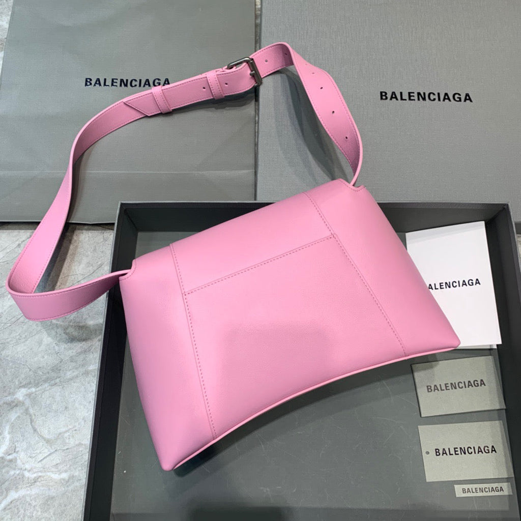 BLN-Ciaga Downtown Small Shoulder Bag In Pink, For Women,  Bags 11.8in/30LO 67135329S1Y5906