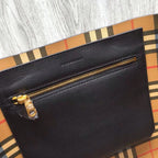 B-Berry - BB  Small Embossed Crest Tote Black For Women, Bags 13.8in/35LO
