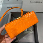 BLN-Ciaga Hourglass XS Handbag In Orange, For Women,  Bags 7.4in/19LO