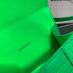 BLN-Ciaga Hourglass XS Handbag In Bright Green, For Women,  Bags 7.4in/19LO