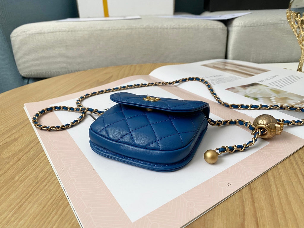 CHL - Mini 1889 Unblocked Metal Ball Blue Bag For Women 9LO/3.5in
