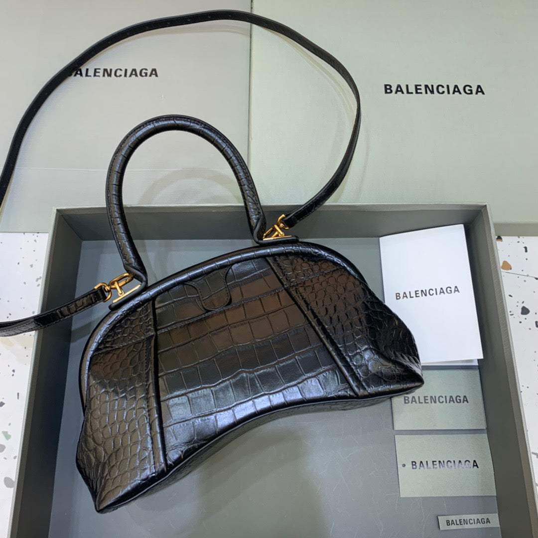 BLN-Ciaga Small Editor  Bag In Black, For Women,  Bags 13in/33LO