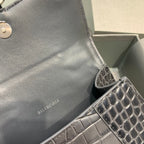 BLN-Ciaga Hourglass XS Handbag In Dark Grey, For Women,  Bags 7.4in/19LO 5935461LR6Y1309