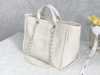 CHL - Small Shopping Bag SilLusso Official - Hardware Cream For Women Handbags, Shoulder Bags 15.2in/39LO AS3257