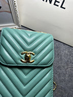 CHL -  Chevron Trendy CHL -  Phone Mint Bag For Women 18LO/7in