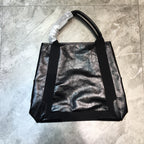 BLN-Ciaga Navy Medium Cabas Tote Bag In Black, For Women,  Bags 14.1in/36LO