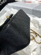 CHL - Mini Flap Bag With Top Handle Black For Women 7.8in/20LO