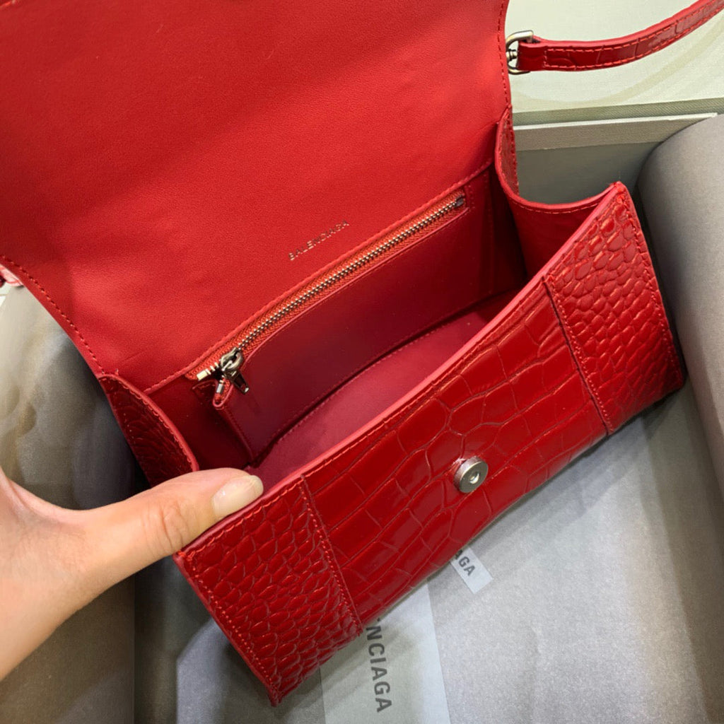 BLN-Ciaga Hourglass Small Handbag In Red, For Women,  Bags 9in/23LO