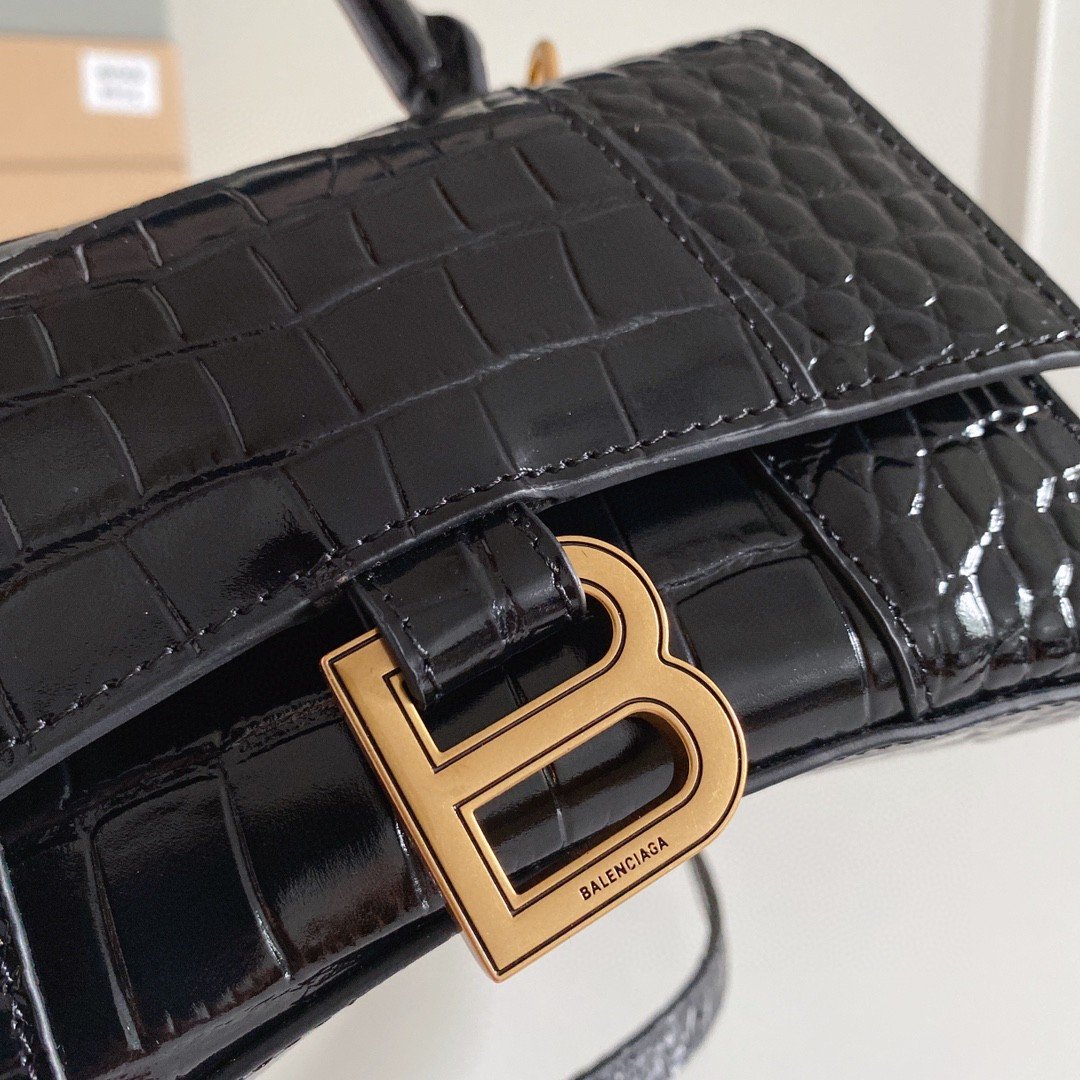 BLN-Ciagaciaga Hourglass XS Handbag In Black, For Women, Women’s Bags 7.4in/19LO