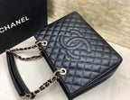 CHL -  Classic Tote Bag Gold Toned Hardware Black For Women 13.3in/34LO