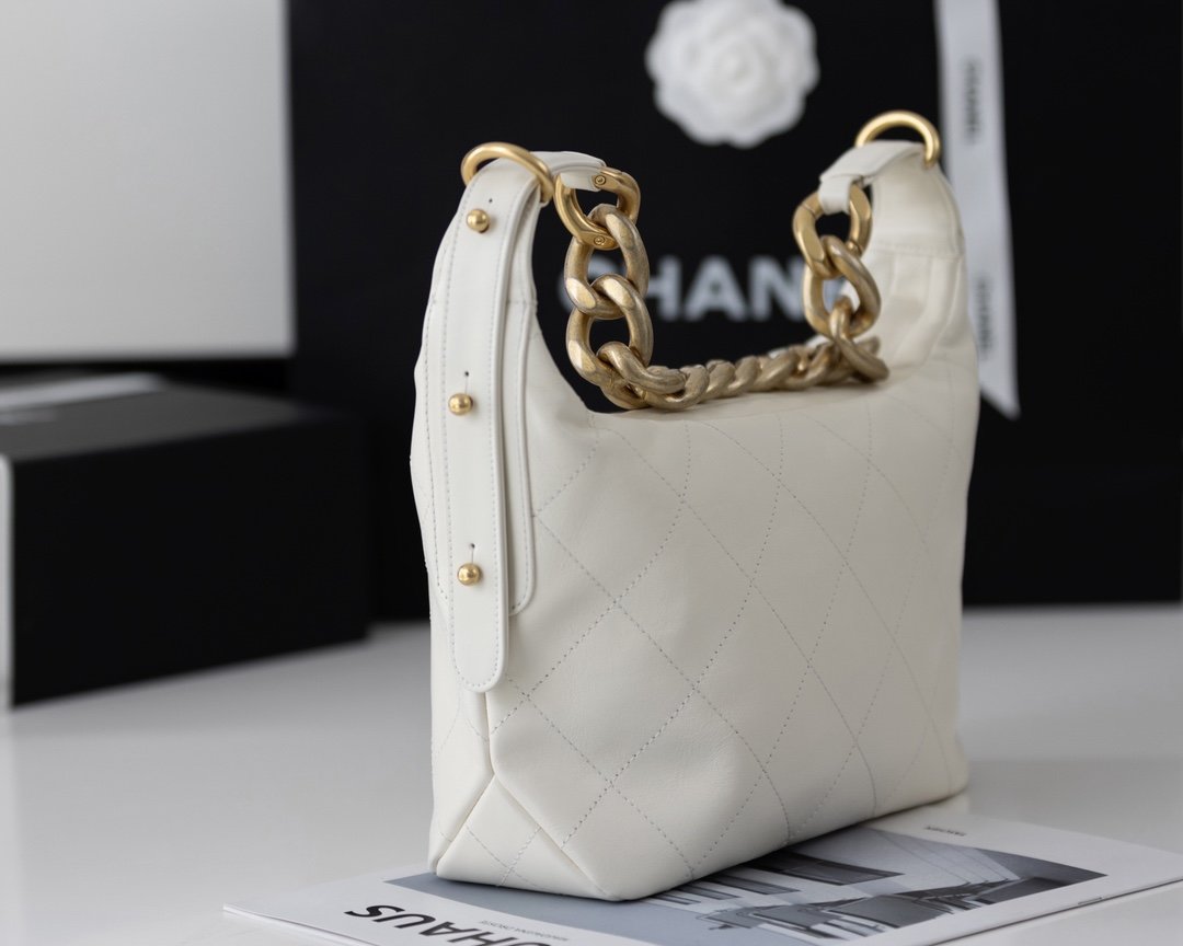 CHL - Medium Hobo Bag White For Women 11in/28LO