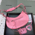 BLN-Ciaga Le Cagole XS Shoulder Bag In Pink, For Women,  Bags 13in/33LO 67130723EBY5812