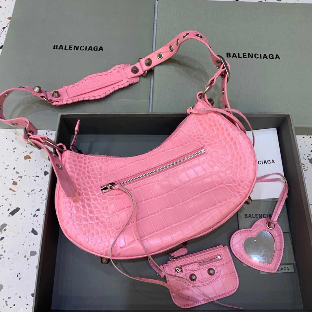 BLN-Ciaga Le Cagole XS Shoulder Bag In Pink, For Women,  Bags 13in/33LO 67130723EBY5812