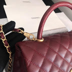 CHL - Handbag With Top Handle Dark Red For Women 11in/28LO