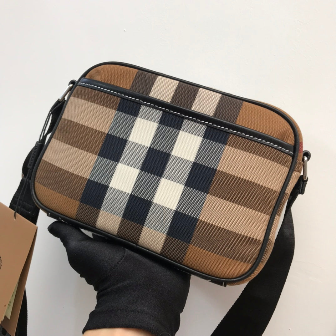 B-Berry - BB  Check Crossbody Bag For Men, Bags 8.9in/22.5LO 80491451