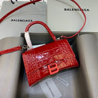 BLN-Ciaga Hourglass XS Handbag In Red, For Women,  Bags 7.4in/19LO
