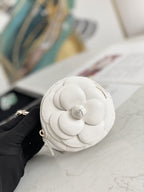 CHL -  Camellia Clutch With Chain White Bag For Women 11LO/4in