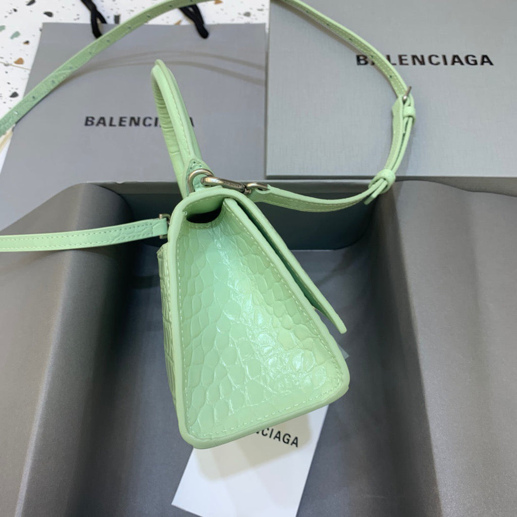 BLN-Ciaga Hourglass XS Handbag In Light Green, For Women,  Bags 7.4in/19LO