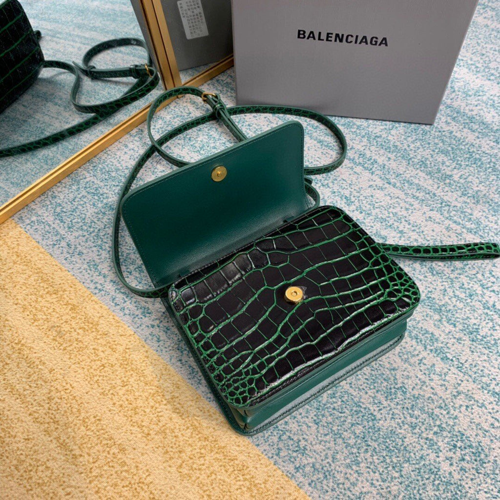 BLN-Ciaga Bolso Bandolera B In Dark Green, For Women,  Bags 7in/18LO
