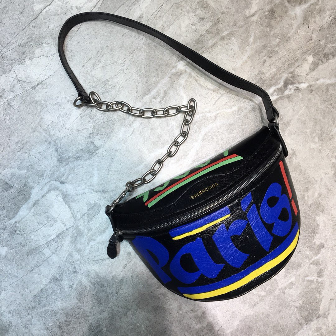 BLN-Ciaga Souvenir XS Belt Bag In Black, For Women,  Bags 9.5in/24LO