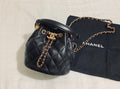 CHL -  Classic Bucket Bag Gold Toned Hardware Black For Women 7.8in/20LO
