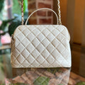 CHL Bowling Bag Quilted Aged Calfskin Satchel Bag