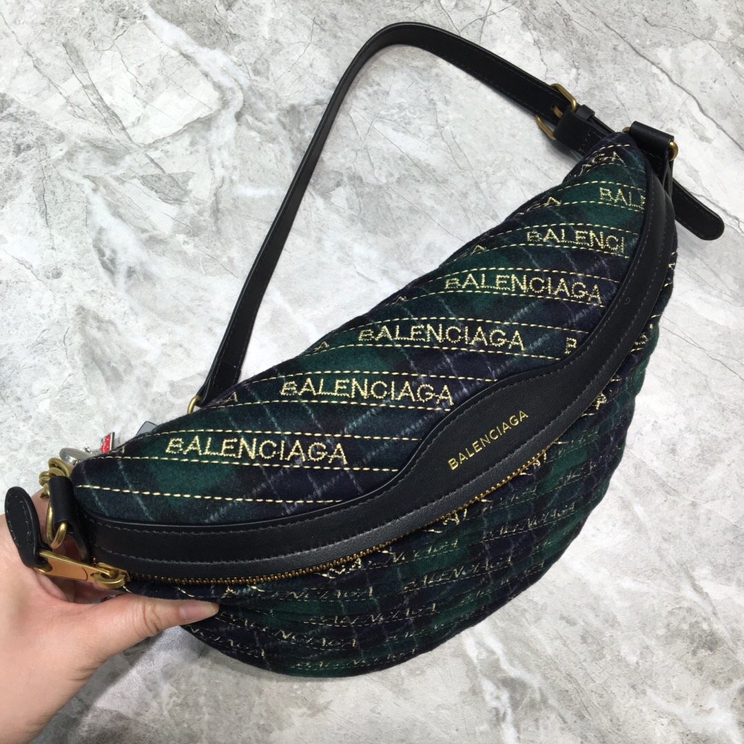 BLN-Ciaga Souvenir XXS Belt Bag In Black, For Women,  Bags 11.8in/30LO