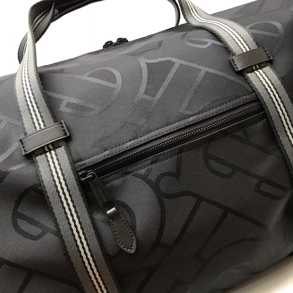B-Berry - BB  Monogram Recycled Polyester Jacquard Holdall Black For Men, Bags 19.7in/50LO