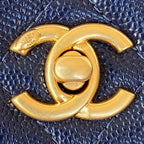 CHL - Small Flap Bag Gold Hardware Navy Blue For Women Handbags, Shoulder Bags 7.5in/19LO AP2840