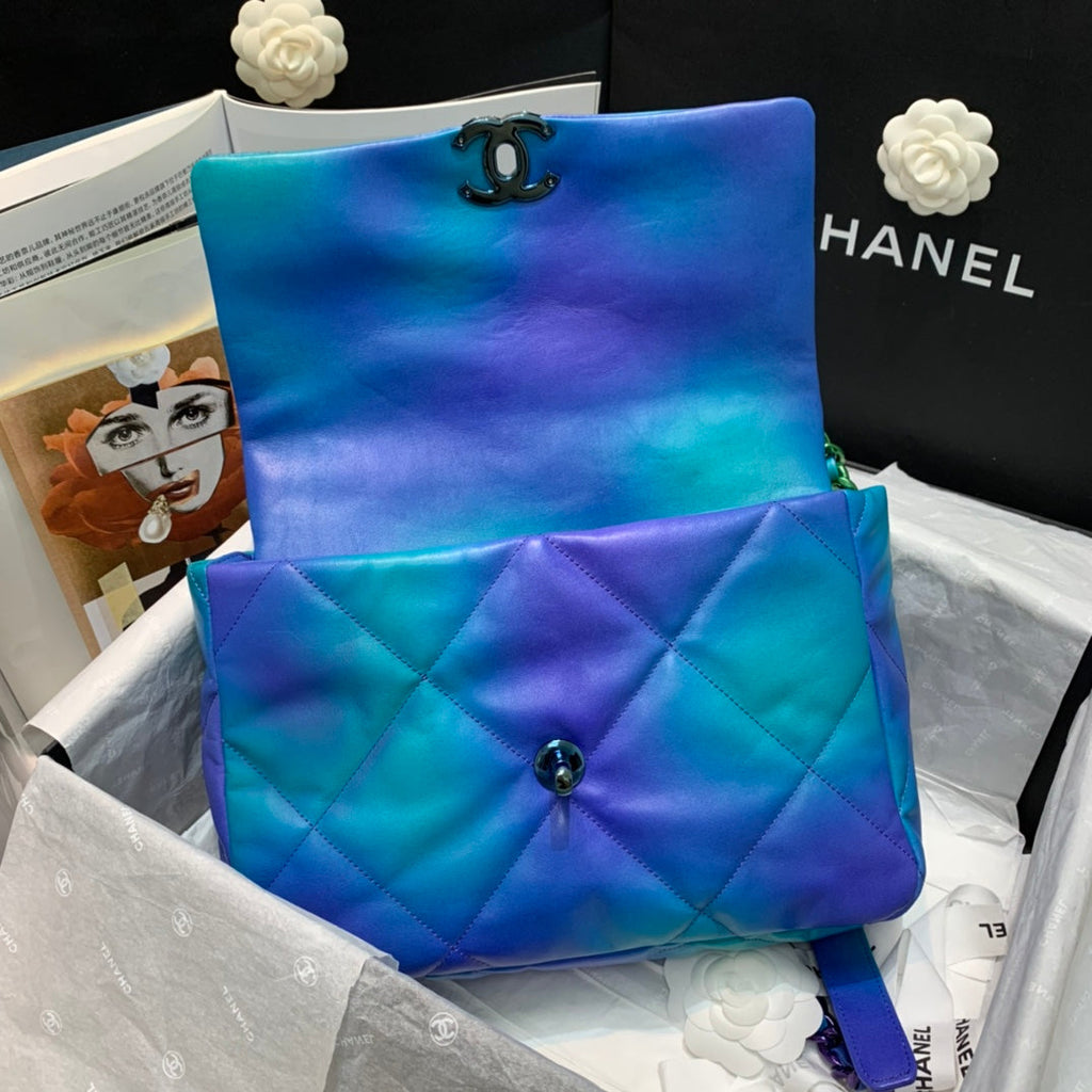 CHL -  19 Tie and Dye Flap Ombre Bag For Women 25LO/10in