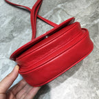 BLN-Ciaga Leader Soft Round Cross Bag In Red, For Women,  Bags 6.3in/16LO