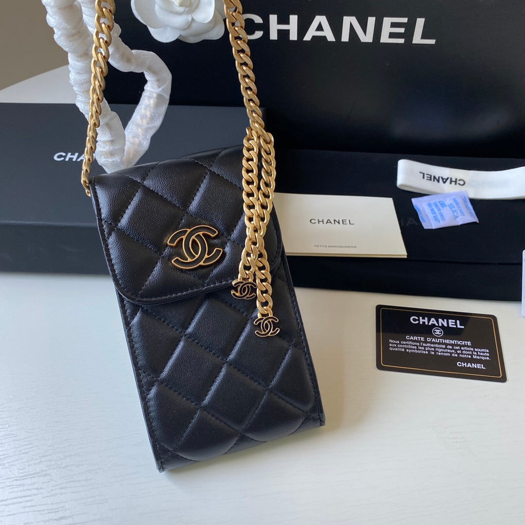 CHL - Phone Holder Black Bag For Women 15LO/6in