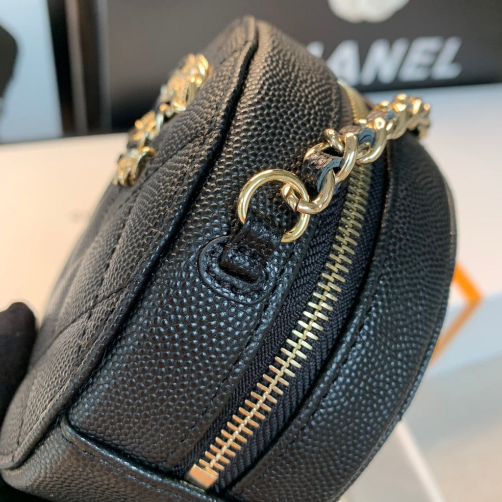 CHL - Round Bag Crossbody  Black For Women 4.7in/12LO