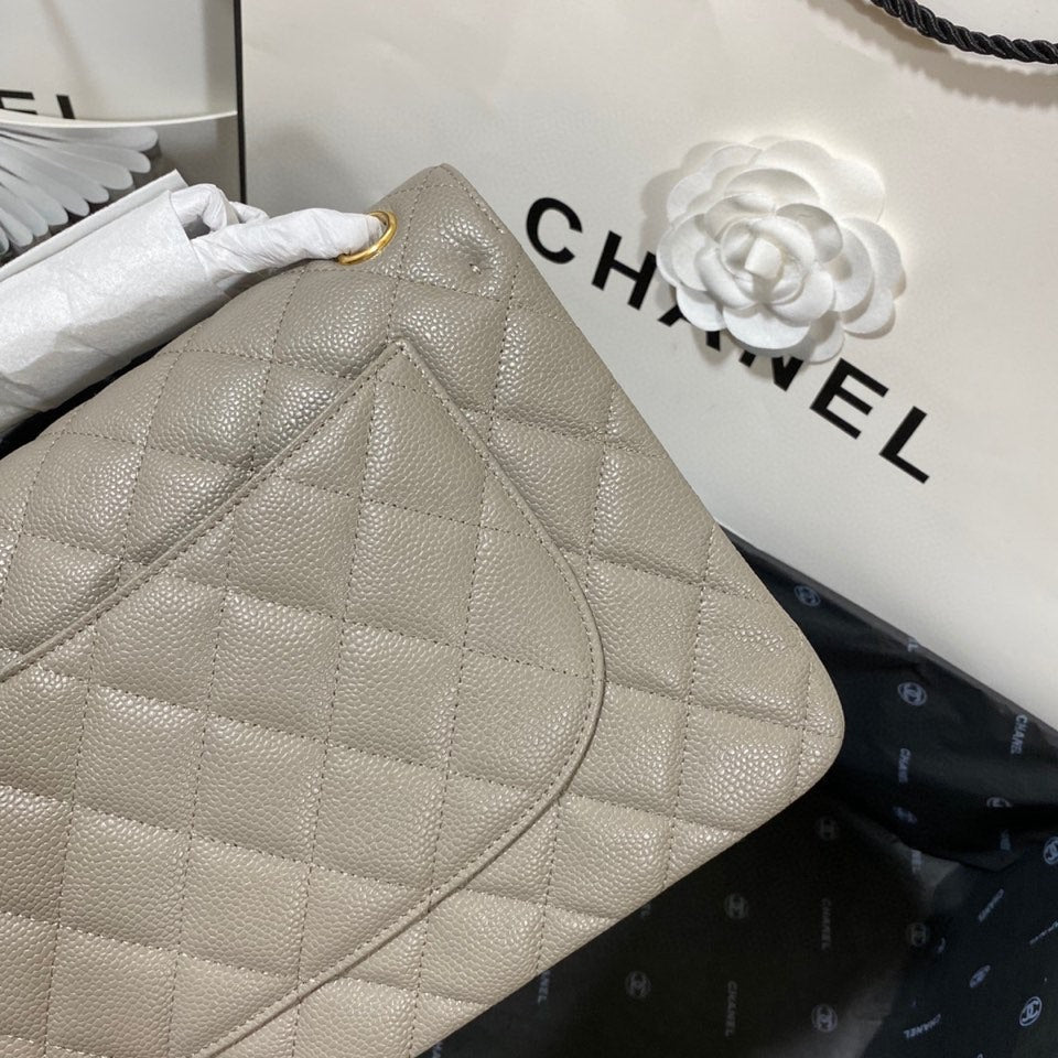 CHL - Large Classic Handbag Gold Hardware Grey For Women Handbags, Shoulder Bags 11.8in/30LO