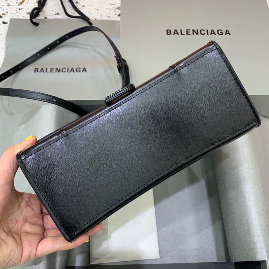 BLN-Ciaga Hourglass Small Handbag In Black, For Women,  Bags 9in/23LO