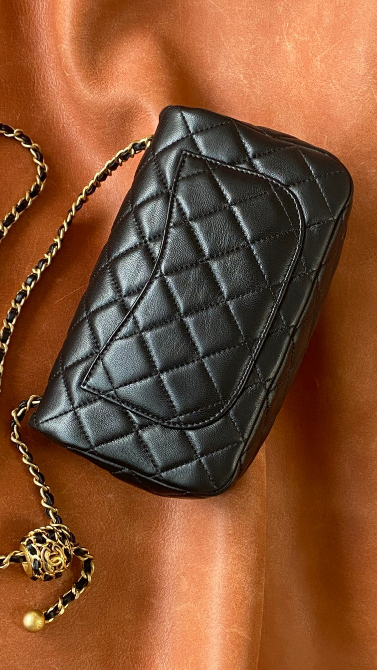 CHL - Mini Flap Bag Black For Women Bags 7.9in/20LO