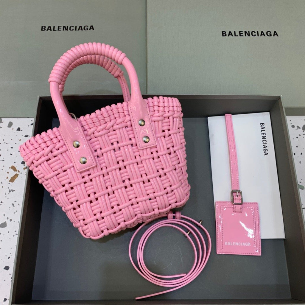 BLN-Ciaga Bistro XS Basket With Strap In Pink, For Women,  Bags 16.1in/41LO