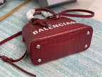 BLN-Ciaga Ville XXS Handbag In Dark Red, For Women,  Bags 8.6in/22LO