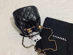 CHL -  Classic Bucket Bag Gold Toned Hardware Black For Women 7.8in/20LO