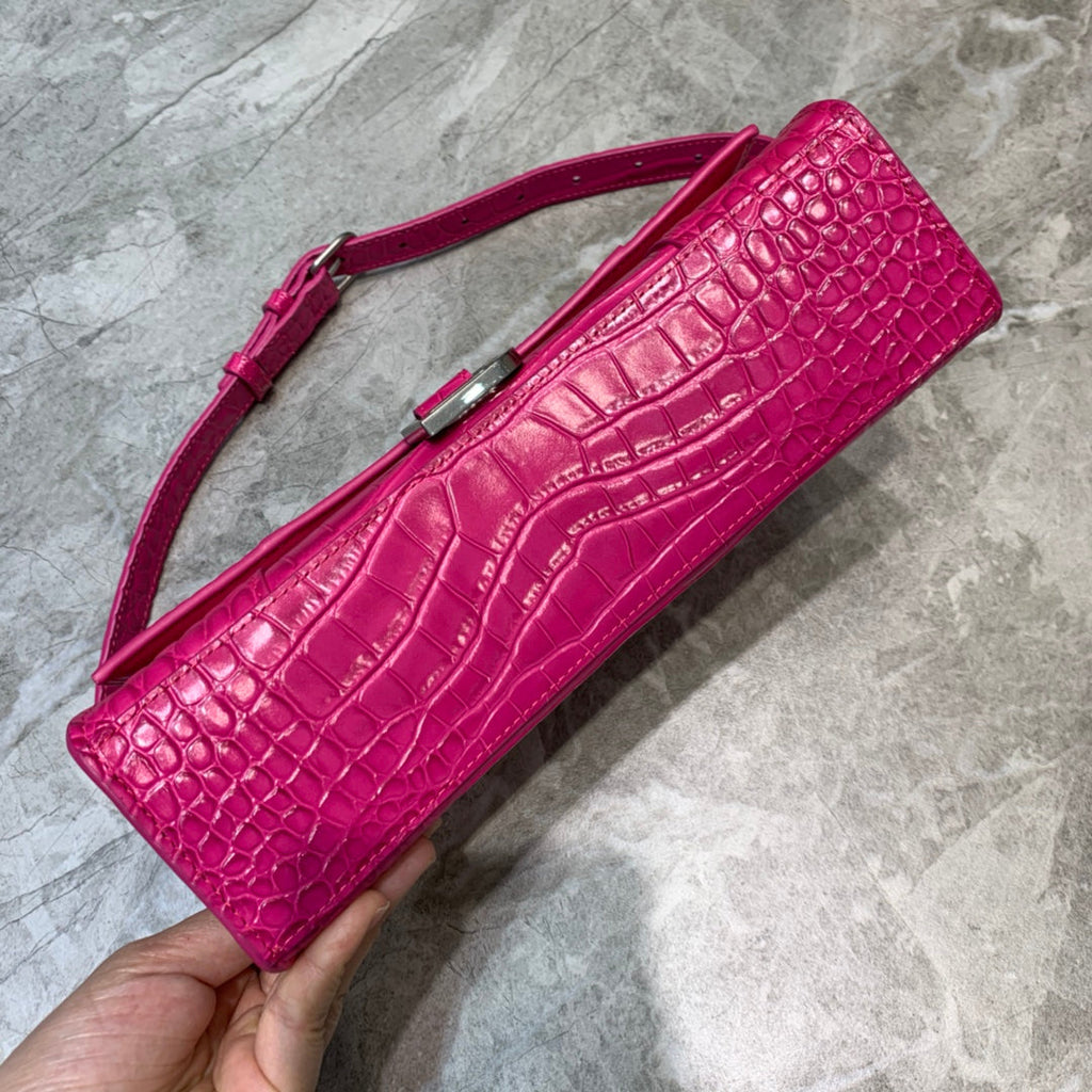 BLN-Ciaga Hourglass Handbag In Dark Pink, For Women,  Bags 9.8in/25LO