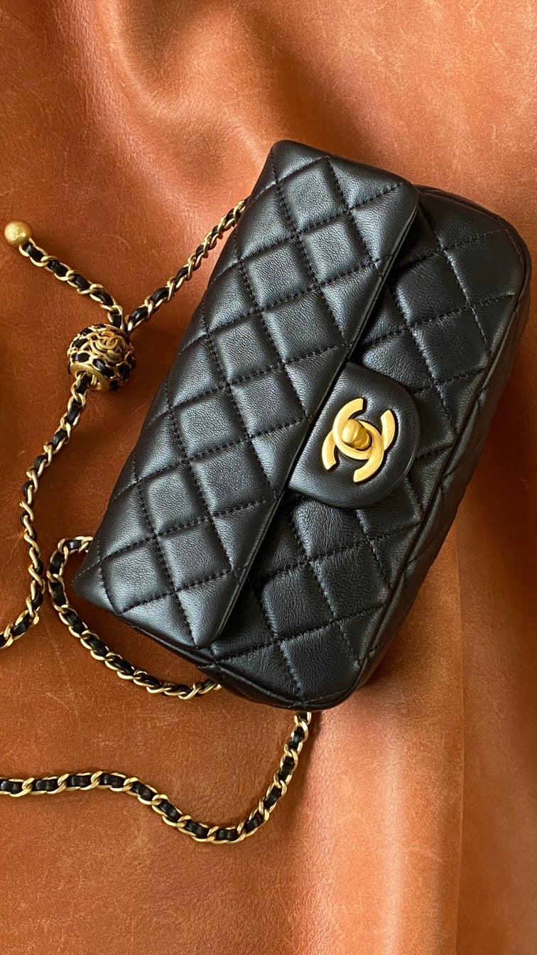 CHL - Mini Flap Bag Black For Women Bags 7.9in/20LO